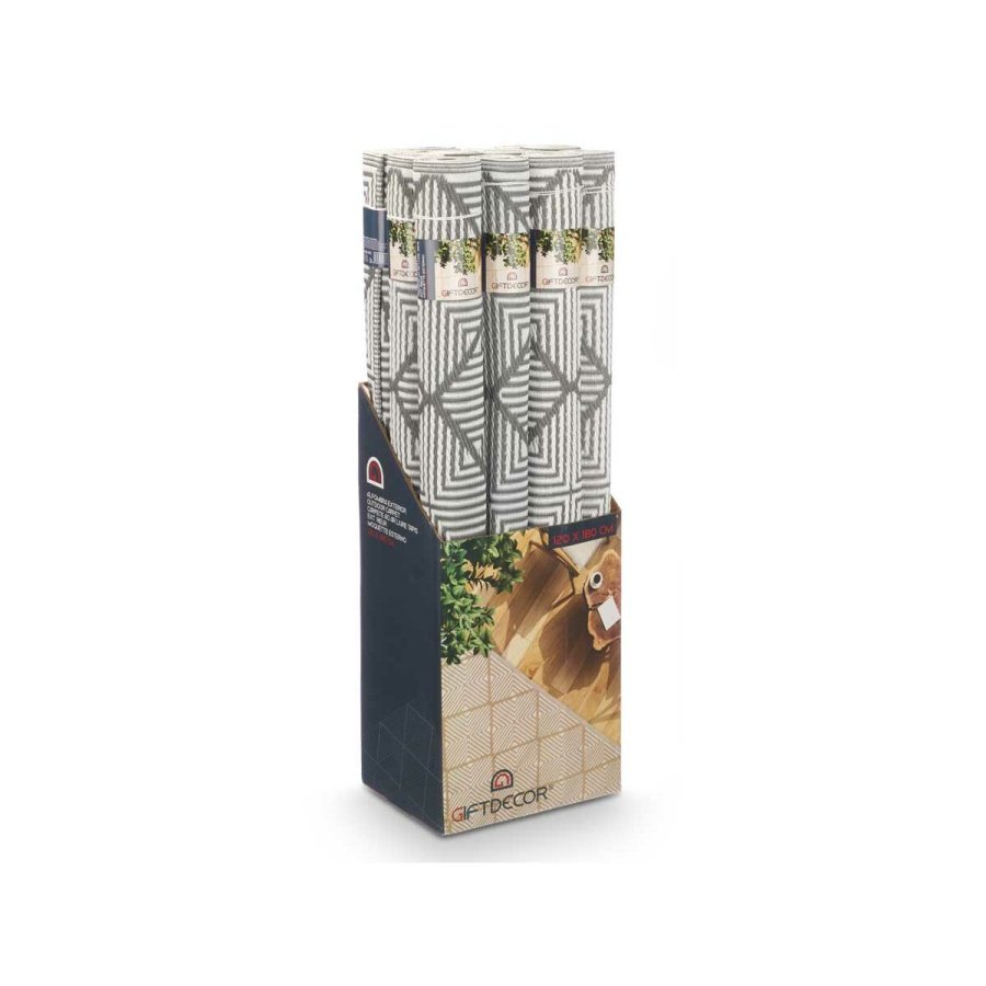 Tppe GiftDecor EXAG-1006 Hvid Gr polypropylen 120 x 180 cm (12 enheder) #9