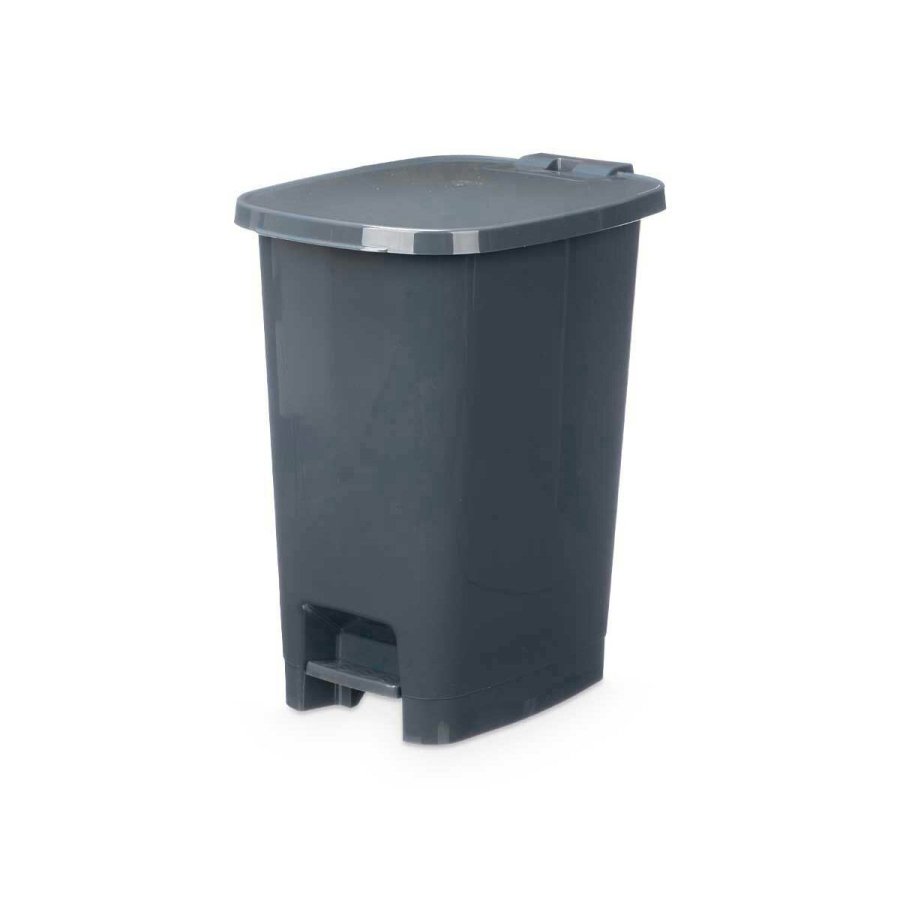 Papirkurv med pedal ABK-142 Antracit Plastik 25 L (6 enheder) #5