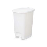 Papirkurv med pedal ABK-142 2 Hvid Plastik 25 L (6 enheder) #5