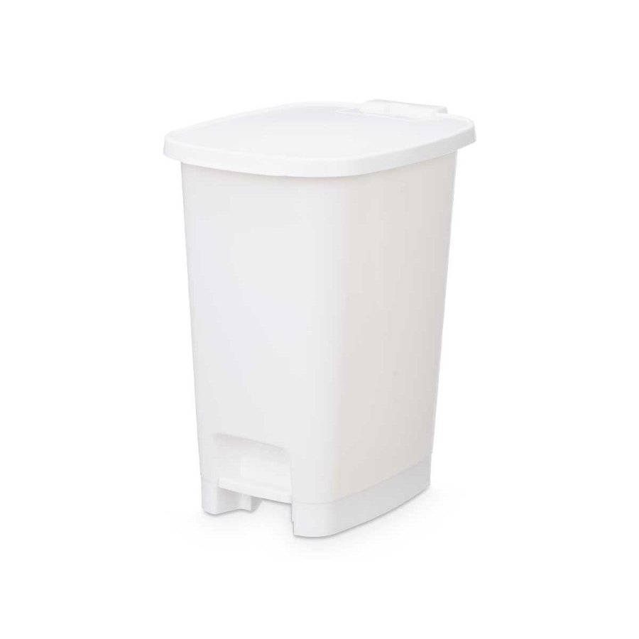 Papirkurv med pedal ABK-142 2 Hvid Plastik 25 L (6 enheder) #5