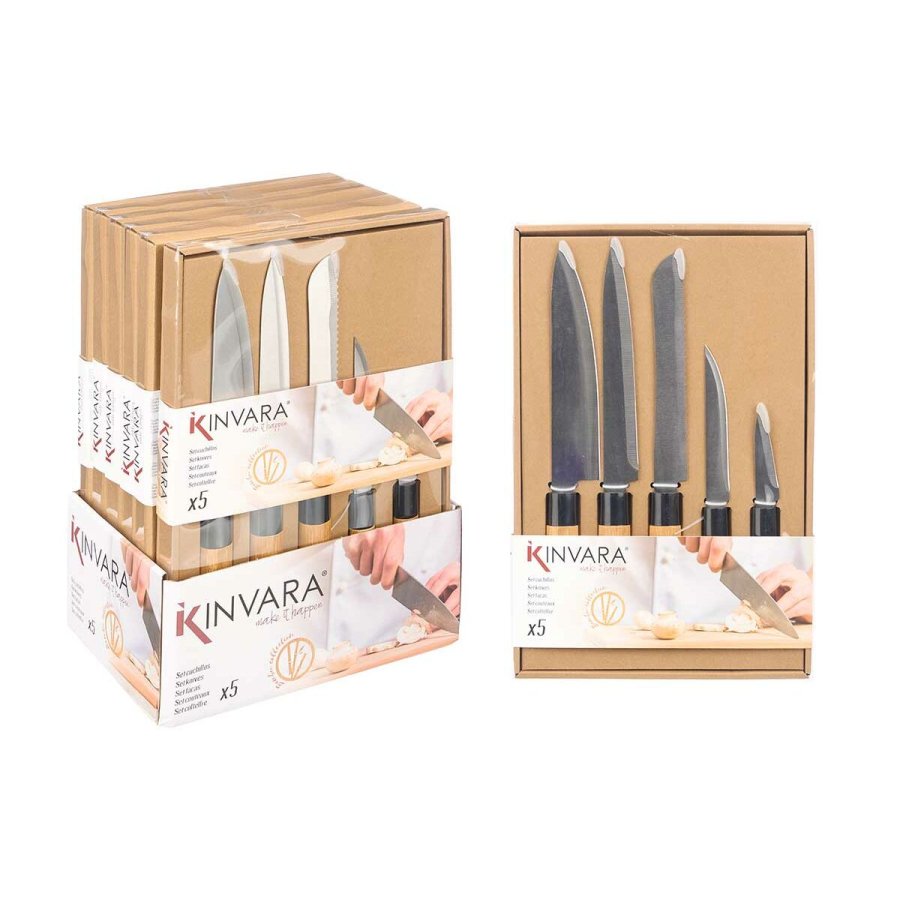 Knivst Kinvara SJ6533B Brun Metal Bambus (12 enheder) #3