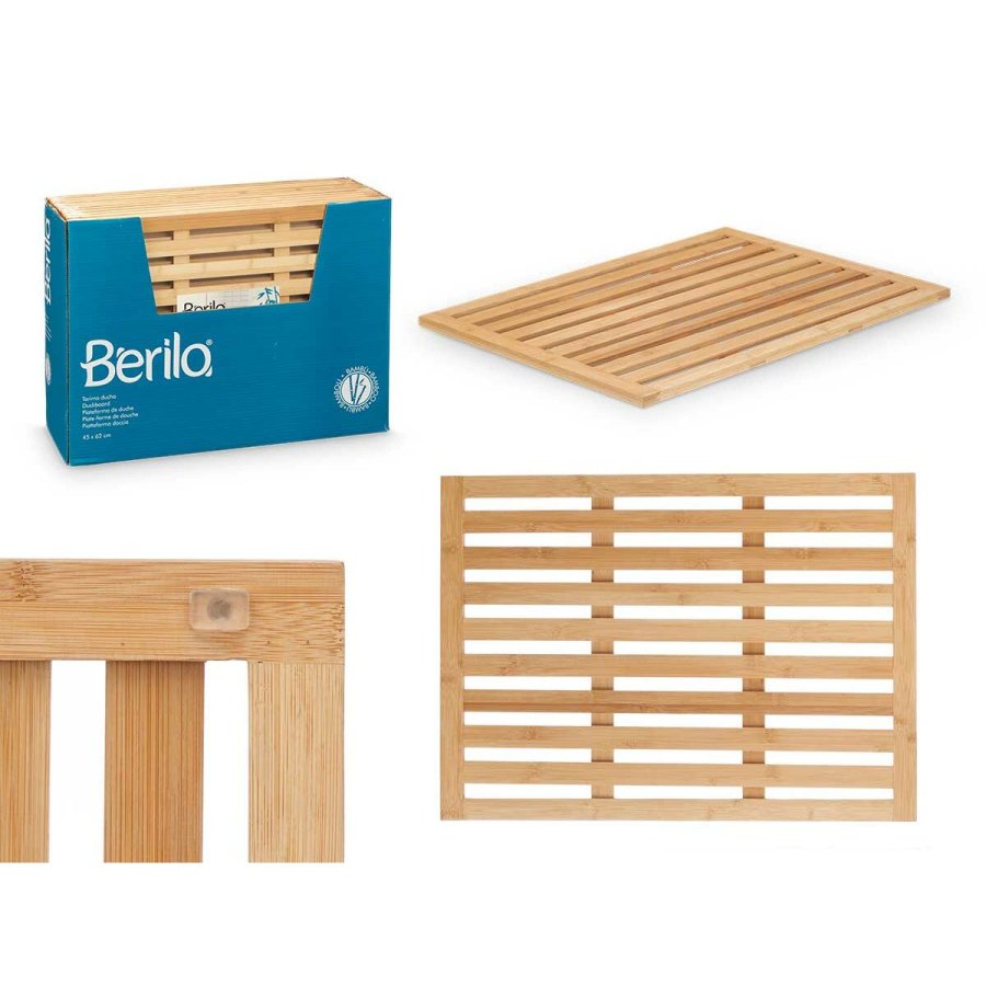 Bademtte Berilo BM632-6245 Natur Bambus 62 x 2 x 45 cm (12 enheder) #5