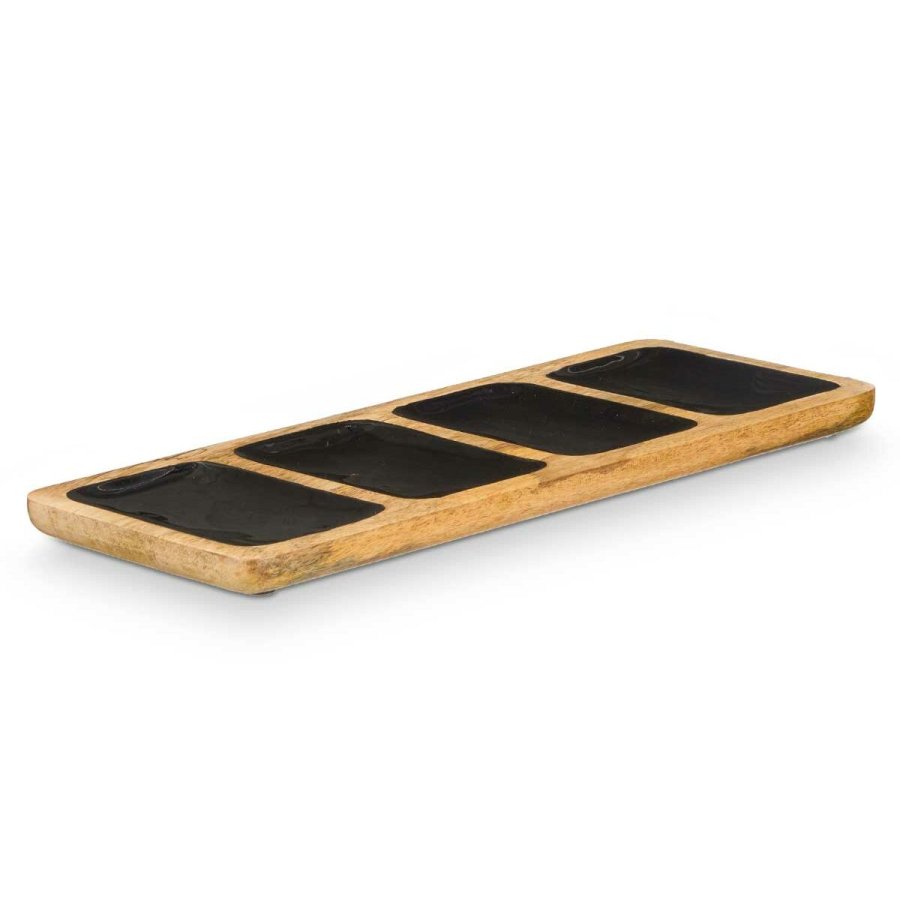 Bakke med Rum MALI-941 B Sort 46 x 3 x 17 cm (6 enheder) #2