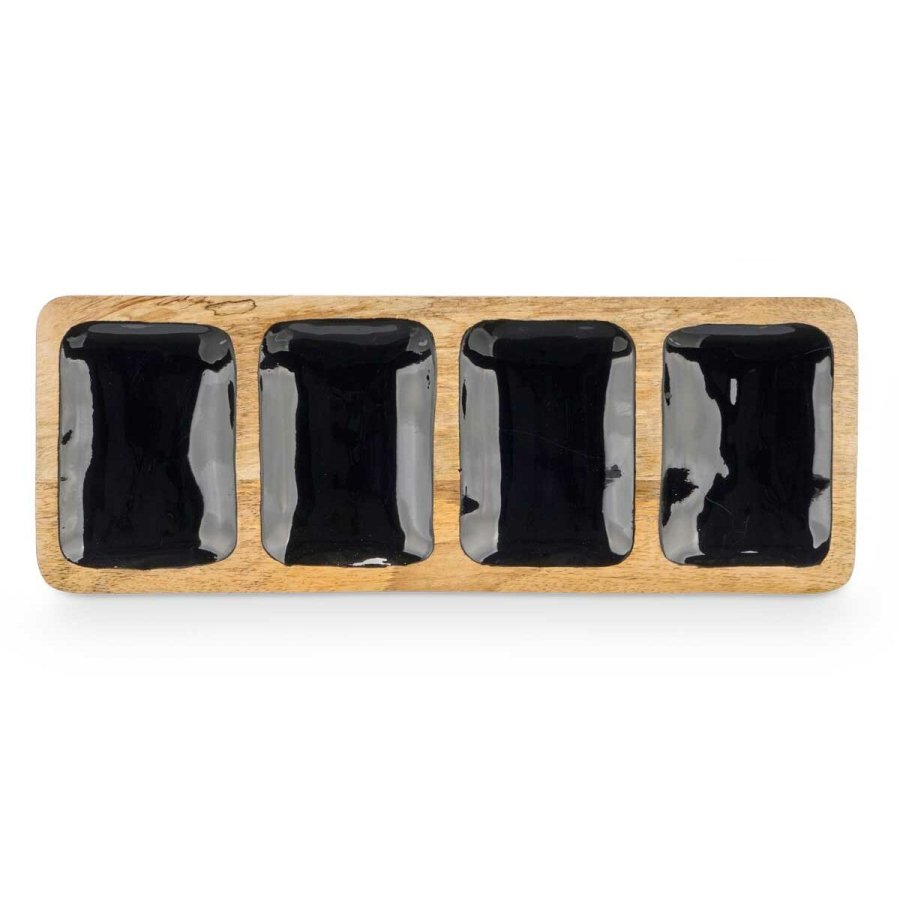Bakke med Rum MALI-941 B Sort 46 x 3 x 17 cm (6 enheder) #4