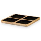 Bakke med Rum MALI-991 B Sort 31 x 3 x 31 cm (6 enheder) #2