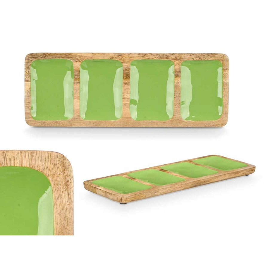 Bakke med Rum MALI-941 G Grn 46 x 3 x 17 cm (6 enheder) #3