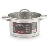 Gryde Med Glasl�g Kinvara S�lvfarvet 3,8 L 29 x 12 x 22 cm 29 x 16 x 22 cm Induktion (6 enheder) #4