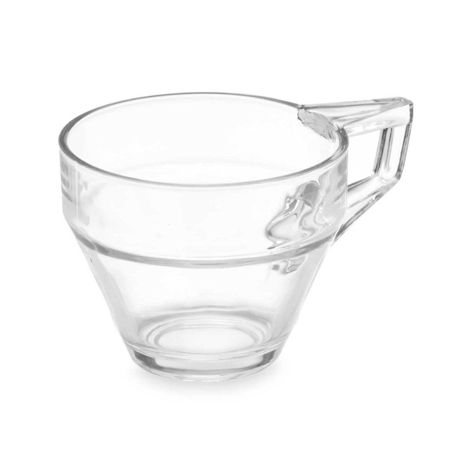 Te- og kaffekop Vivalto ZLQ02/BHA6 Gennemsigtig Glas 199 ml (6 enheder) #2