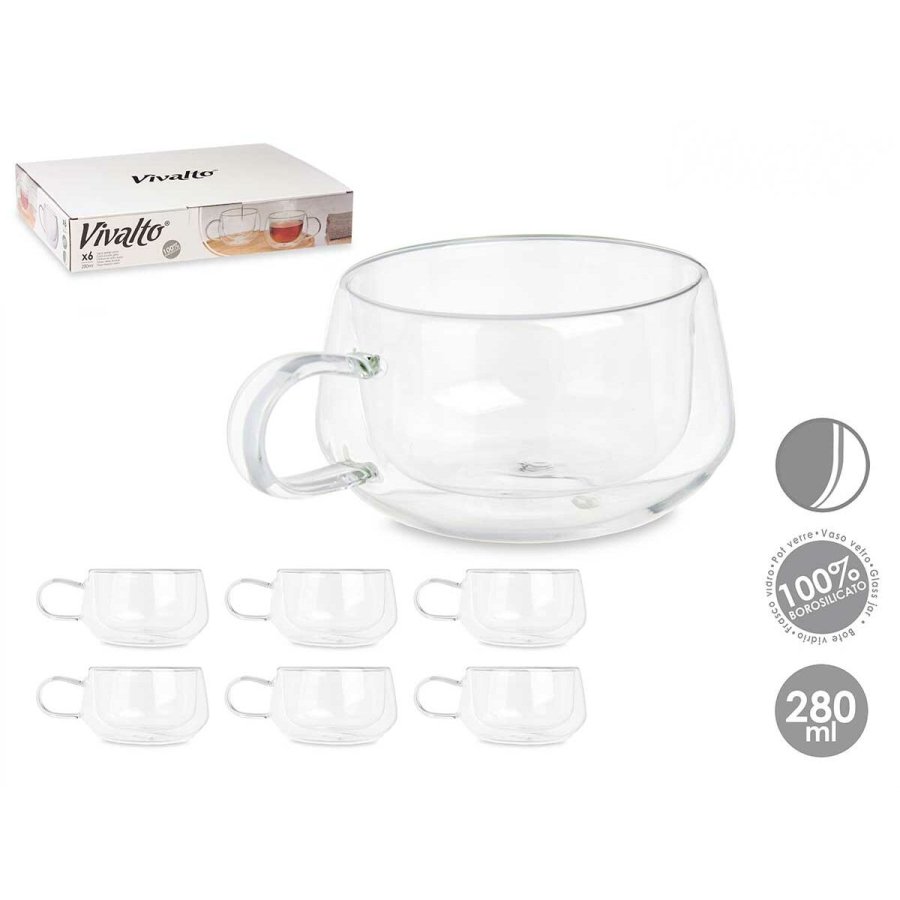 Skodelica Vivalto OCT-DG23213L Gennemsigtig 280 ml (6 enheder) #3