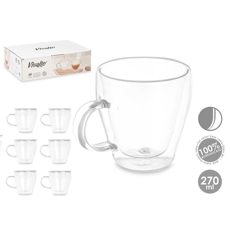 Skodelica Vivalto OCT-DG2324 Gennemsigtig 270 ml (6 enheder) #3