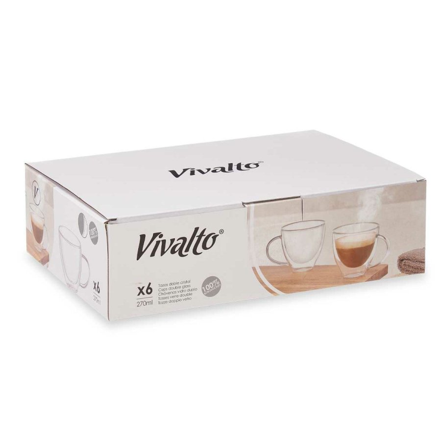 Skodelica Vivalto OCT-DG2324 Gennemsigtig 270 ml (6 enheder) #4