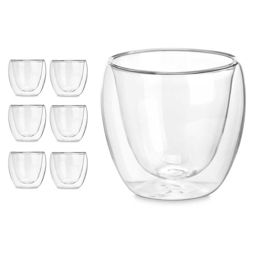 Vandglas Vivalto OCT-DG2319 Gennemsigtig Borosilikatglas 100 ml (6 enheder) #2