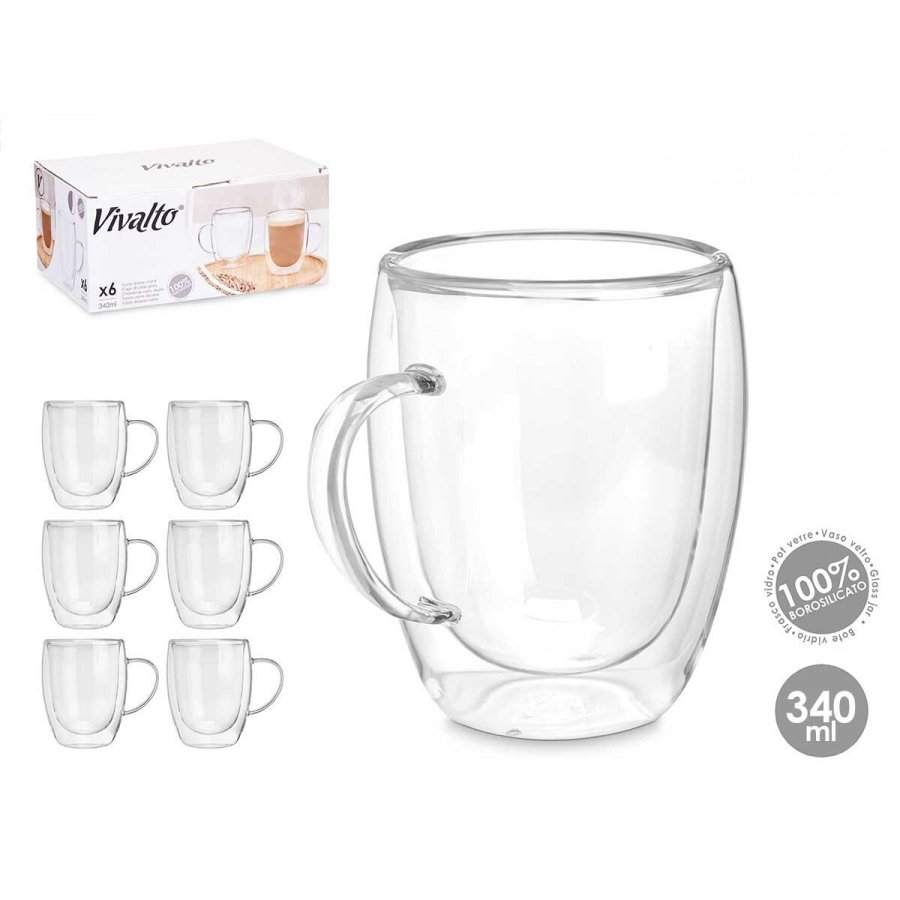 Krus Vivalto OCT-DG2225L Gennemsigtig 340 ml (6 enheder) #3