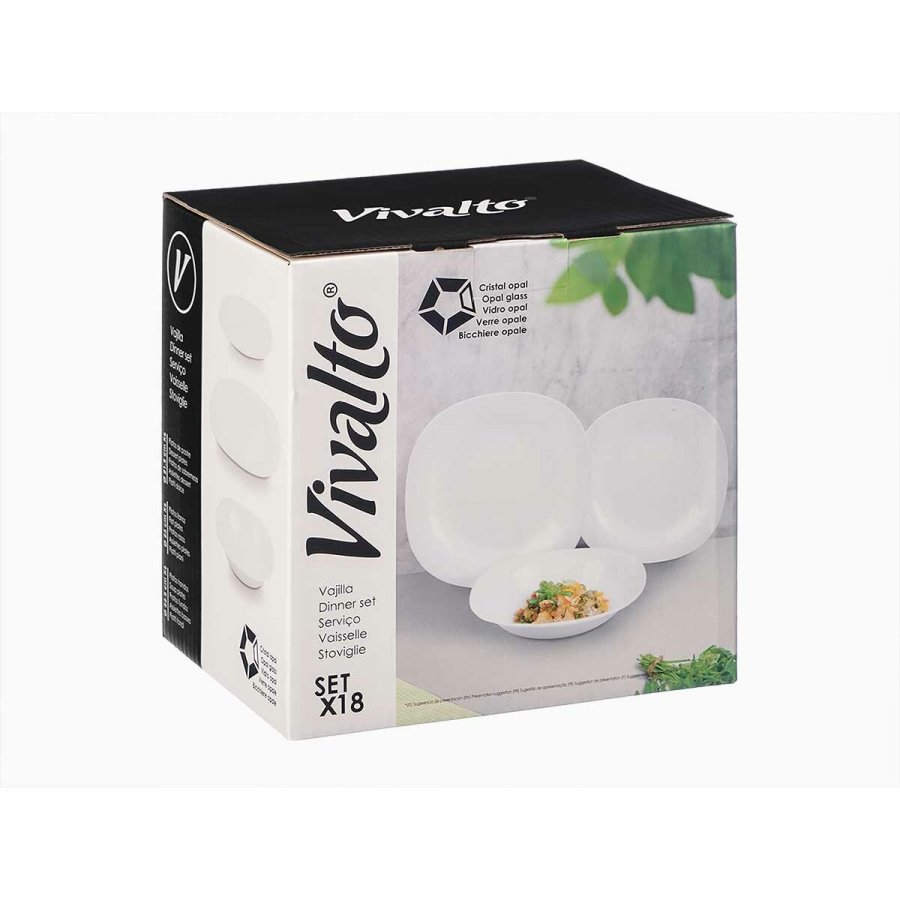 Madlavningsst Vivalto F-LFP95-85-90 Hvid Opalglas (2 enheder) #4