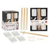 Sushi-st Kinvara 1249SJ4111 Hvid Bambus Porceln (12 Dele) (6 enheder) #5