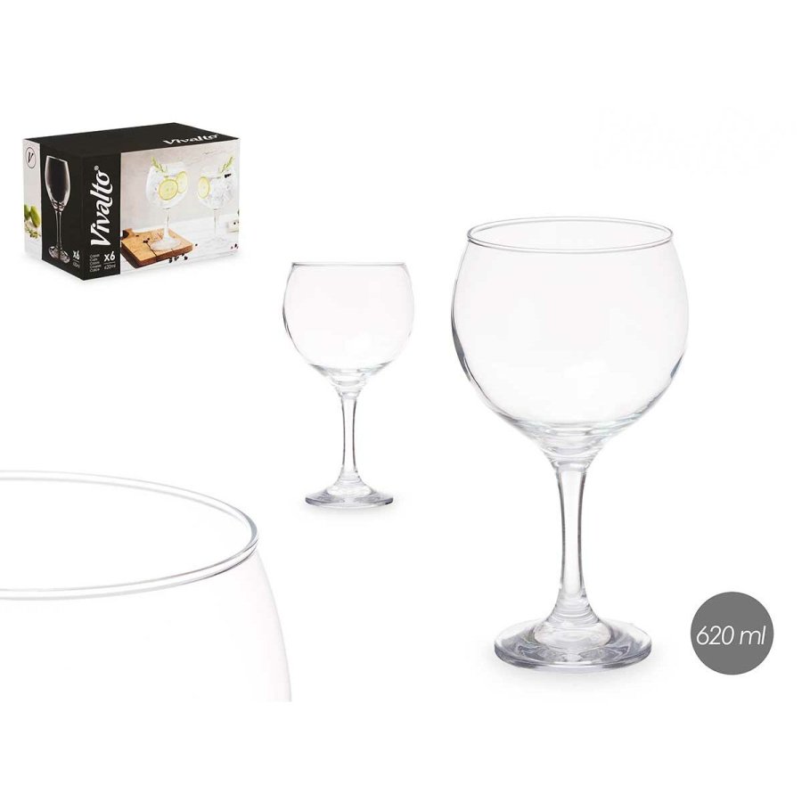 Vinglas Vivalto R0210LB-21/BHZ6 Gennemsigtig Glas 600 ml (6 enheder) #5