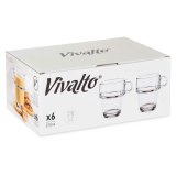 Te- og kaffekop Vivalto Z908-9/BHA6 Gennemsigtig Glas 270 ml (6 enheder) #7