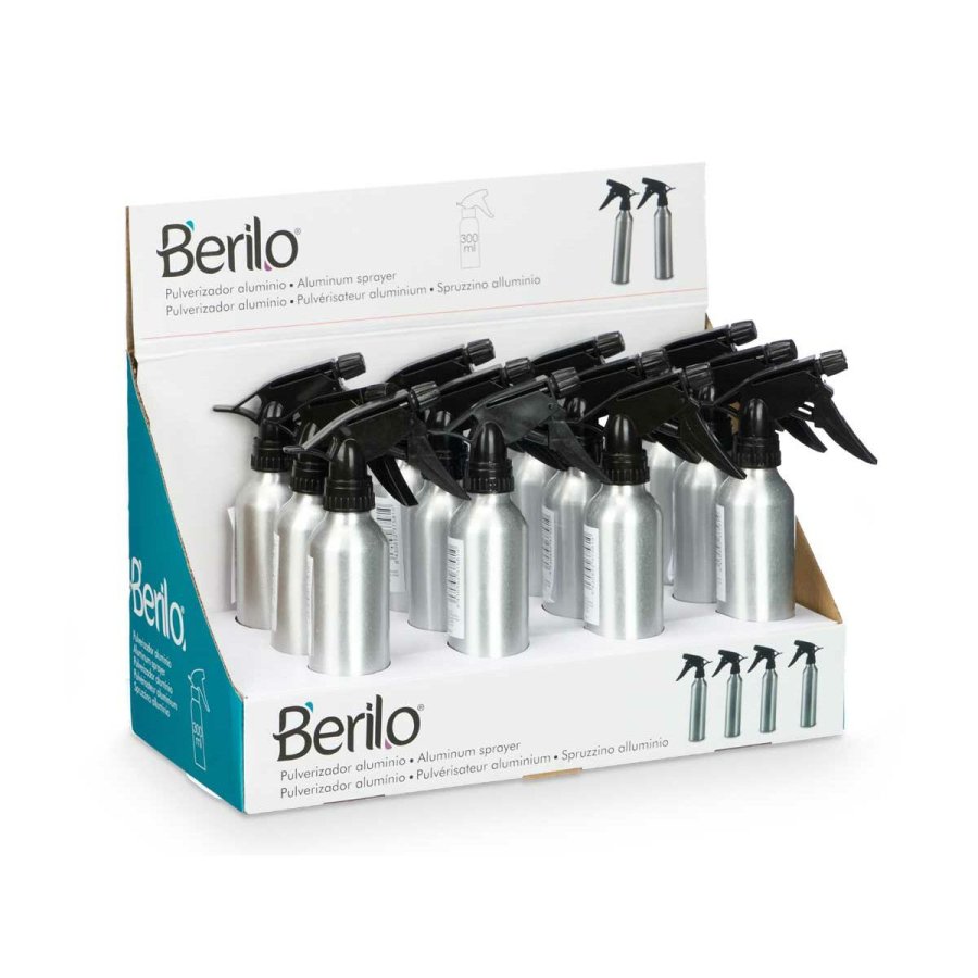 Sprayflaske Berilo 37581 Sort Slvfarvet Aluminium polypropylen 300 ml (12 enheder) #5