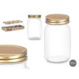 Beholder Vivalto CWDH03-8PK Gennemsigtig Gylden 500 ml (8 enheder) #5