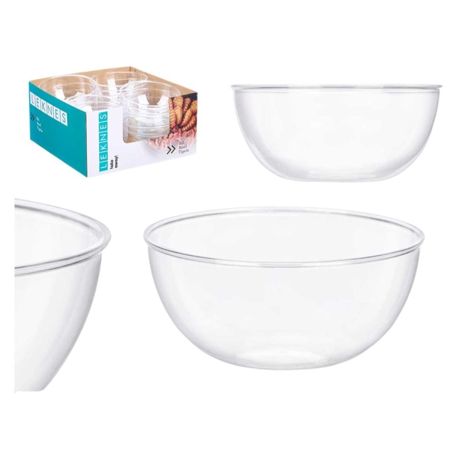Sklst Leknes CK80678 Gennemsigtig Plastik 700 ml 15,2 x 7 x 15,2 cm (24 enheder) #3