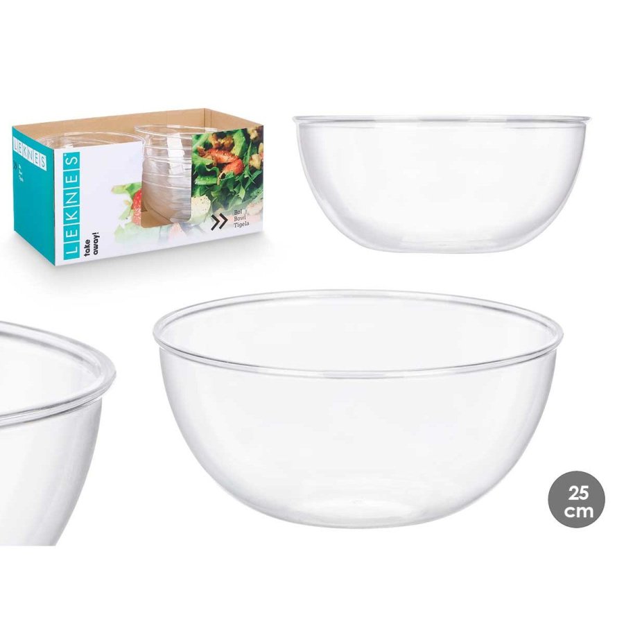 plade Leknes CK80678-1 Gennemsigtig Plastik 3,5 L 25,5 x 12,5 x 25,5 cm (12 enheder) #5