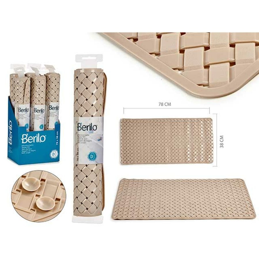 Bademtte Berilo AR1910100 Beige PVC 38 x 0,03 x 78 cm (6 enheder) #9