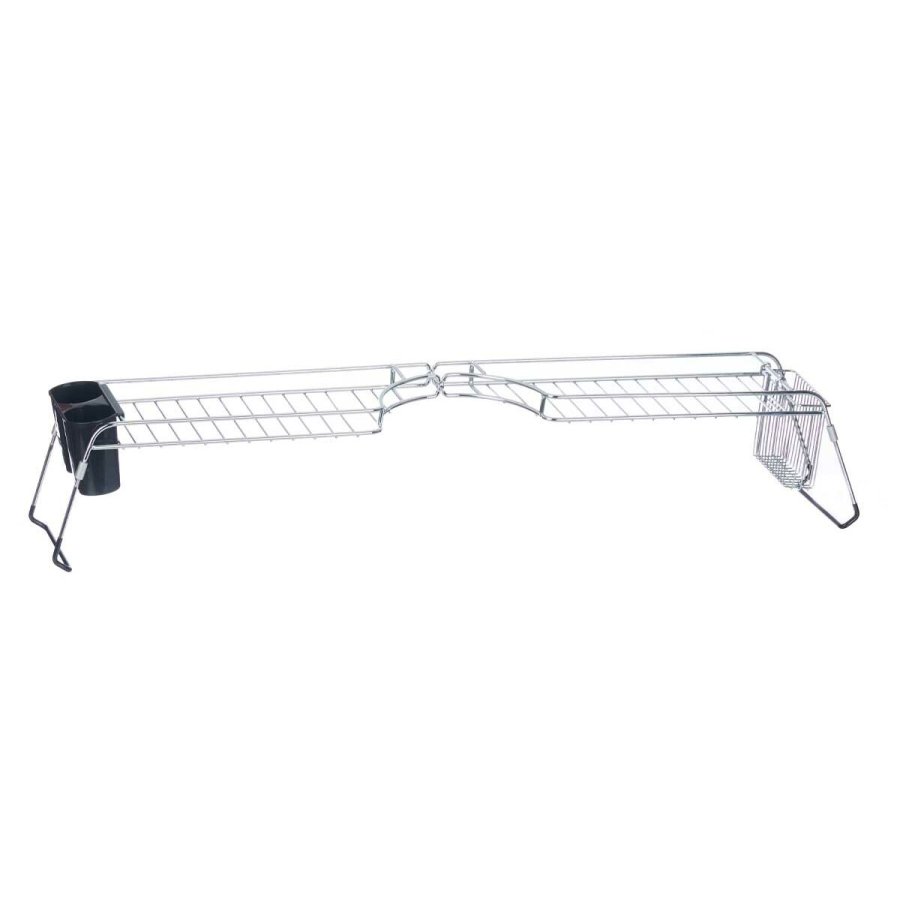 Udtrkkeligt opvaskemiddel til vask Kinvara W3422A-1 Sort Slvfarvet Metal polypropylen 44 x 11 x 16 cm (4 enheder) #3