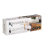 Udtrkkeligt opvaskemiddel til vask Kinvara W3422A-1 Sort Slvfarvet Metal polypropylen 44 x 11 x 16 cm (4 enheder) #7