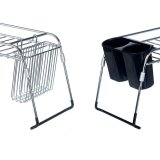 Udtrkkeligt opvaskemiddel til vask Kinvara W3422A-1 Sort Slvfarvet Metal polypropylen 44 x 11 x 16 cm (4 enheder) #9