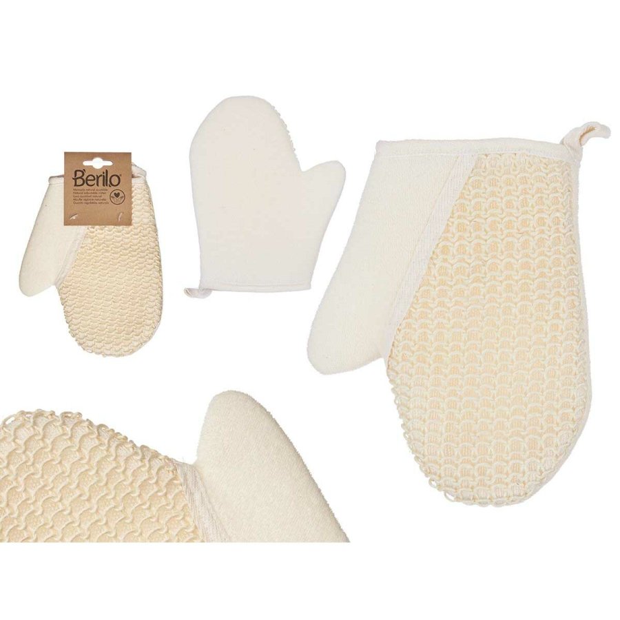 Skrubbehandske Berilo B7083-10 Hvid Beige (12 enheder) #5