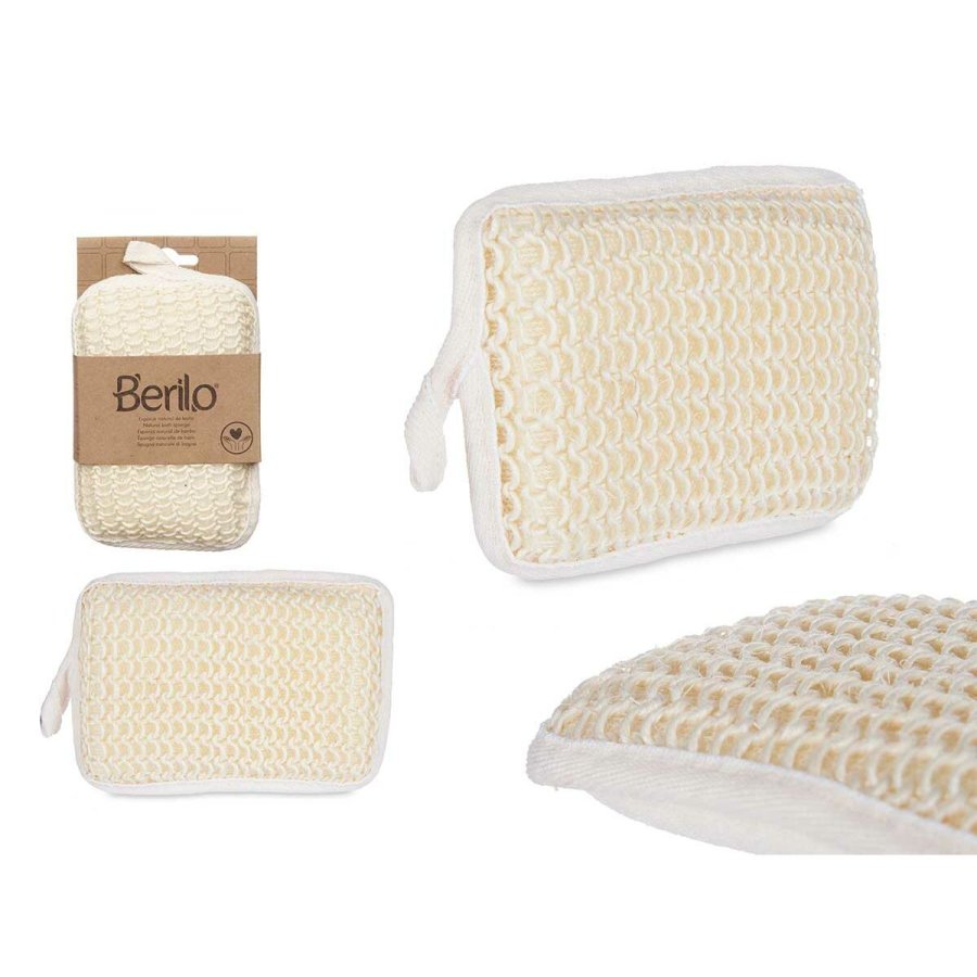 Svamp til Kroppen Berilo B7083-6 Hvid Beige 11 x 16,5 x 3 cm (12 enheder) #5