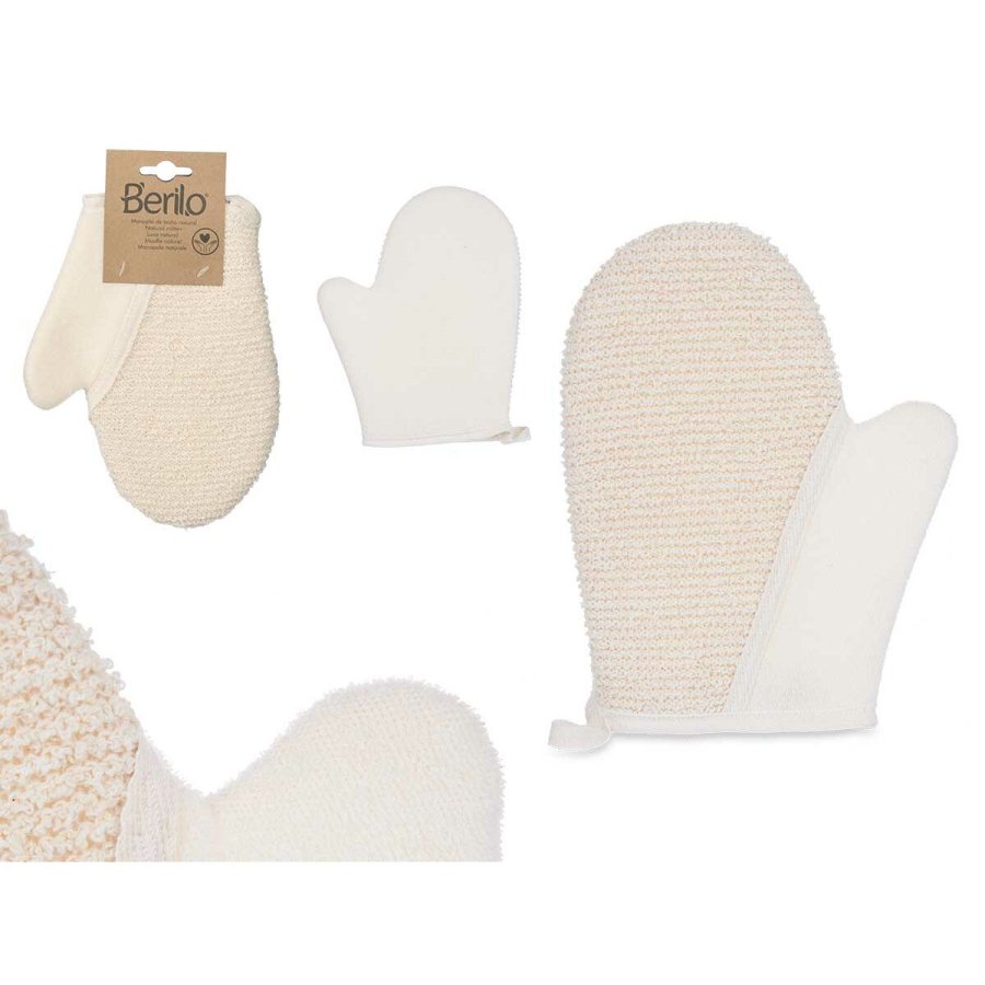 Skrubbehandske Berilo B7081-10 Hvid Beige (12 enheder) #5