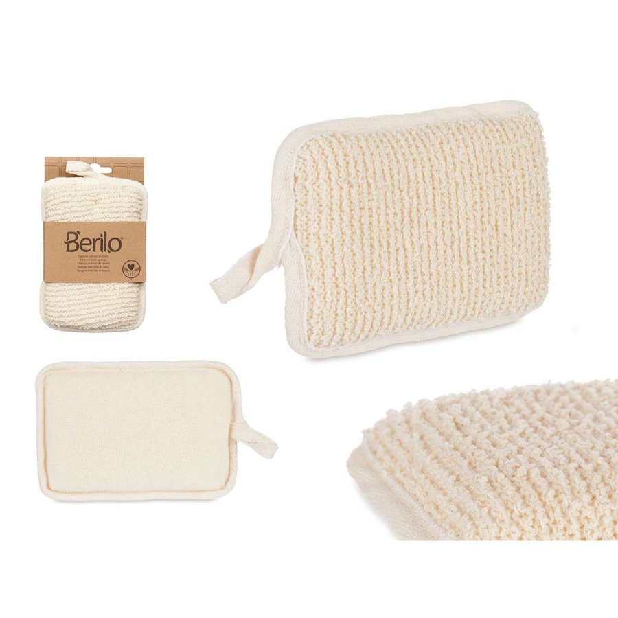 Svamp til Kroppen Berilo B7081-6 Hvid Beige 11 x 16,5 x 2 cm (12 enheder) #5