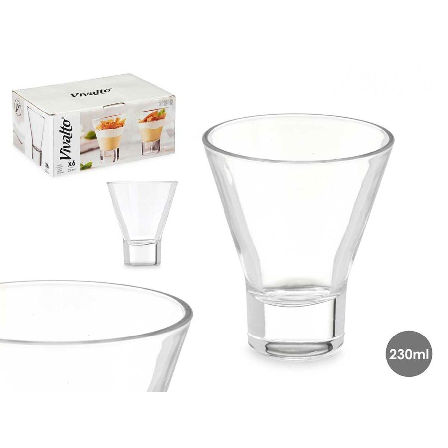 Glas Vivalto Gennemsigtig Glas 230 ml (6 enheder) #3
