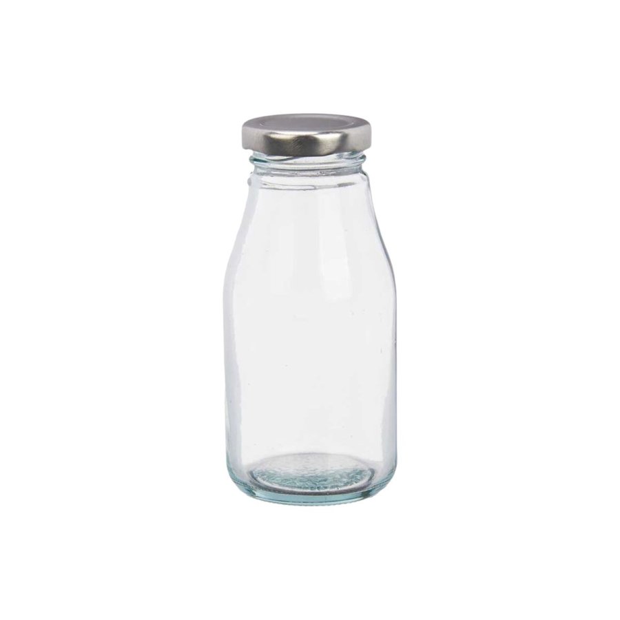 Glasflaske Vivalto Gennemsigtig S�lvfarvet PVC Metal Glas 250 ml (6 enheder) #2