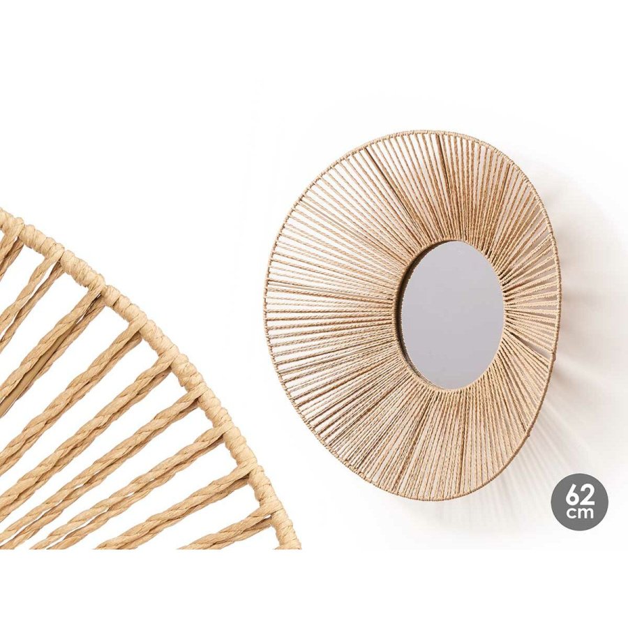 Vgspejl Gift Decor Natur Oval 62 x 15 x 57 cm (4 enheder) #3
