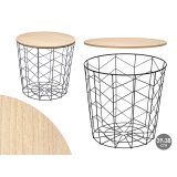 Sofabord Gift Decor Brun Sort 39,5 x 37 x 39,5 cm (6 enheder) #2