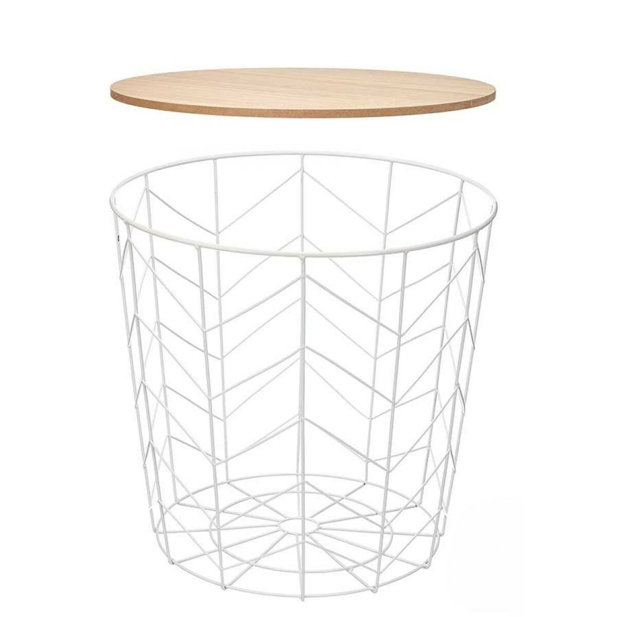 Sofabord Gift Decor Hvid Brun 39,5 x 37 x 39,5 cm (6 enheder) #2