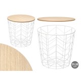 Sofabord Gift Decor Hvid Brun 39,5 x 37 x 39,5 cm (6 enheder) #3