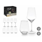 S�t med glas og b�ger Vivalto Gennemsigtig Glas 8 Dele (2 enheder) #3