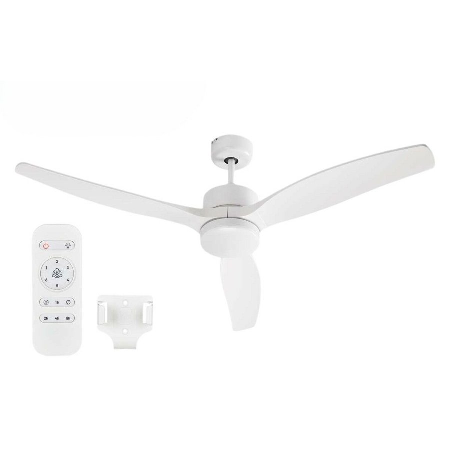 Loftsventilator med lys Argon W-FC5288-3C1L WH W-FC5288-3C1L WH Hvid 40 W � 132 cm #1