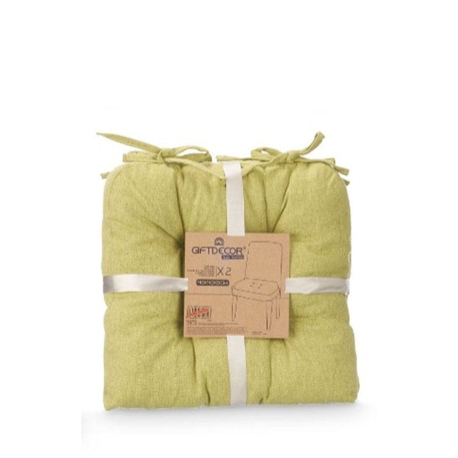 St med puder Gift Decor Grn 40 x 40 x 7 cm 2 Dele (6 enheder) #6