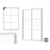 Vgspejl Gift Decor Hvid Kvadratov 70 x 47 x 2 cm (6 enheder) #2