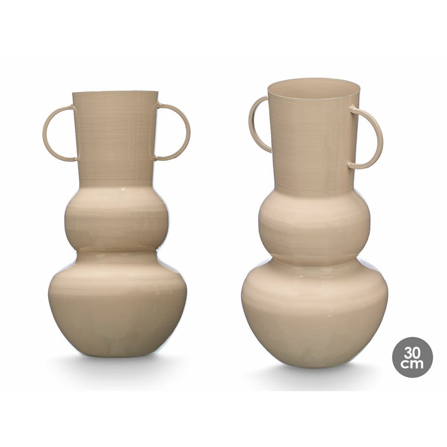 Vase Gift Decor Brun Jern Krogla 17,5 x 30 x 16 cm (6 enheder) #3