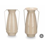 Vase Gift Decor Brun Jern Konisk 25,5 x 41,5 x 18,5 cm (4 enheder) #3