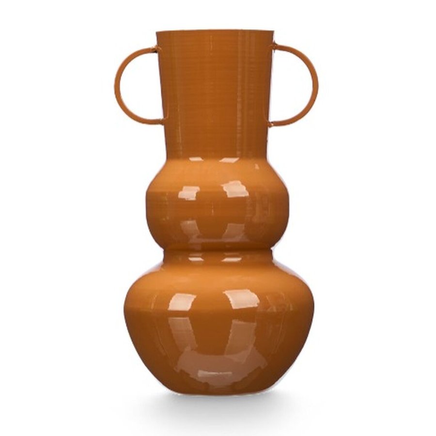 Vase Gift Decor Flise Jern Krogla 17,5 x 30,5 x 16 cm (6 enheder) #2