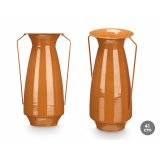 Vase Gift Decor Flise Jern Konisk 25,5 x 41,5 x 18,5 cm (4 enheder) #3