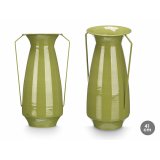 Vase Gift Decor Grn Jern Konisk 25,5 x 41,5 x 18,5 cm (4 enheder) #2