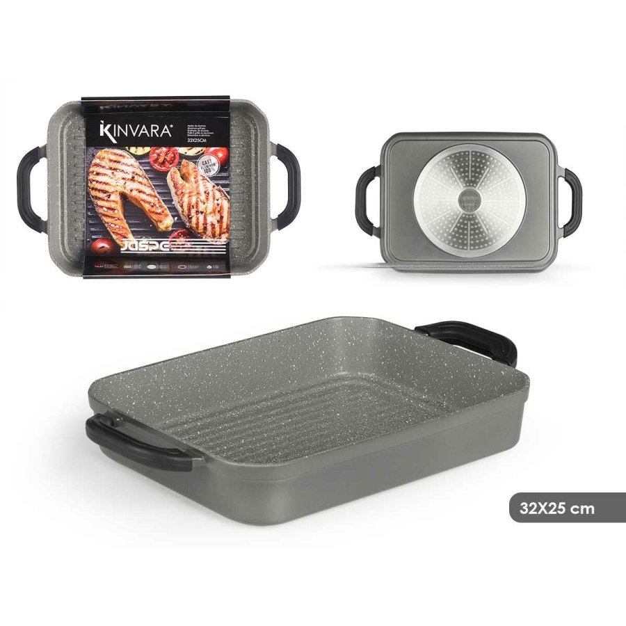 Grill Kinvara Hvid R�d Gr� Silikone Aluminium 32 x 25 cm #4