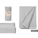 Senget�ppe (vatt�ppe) Gift Decor Gr� 180 x 240 cm Striber (9 enheder) #3